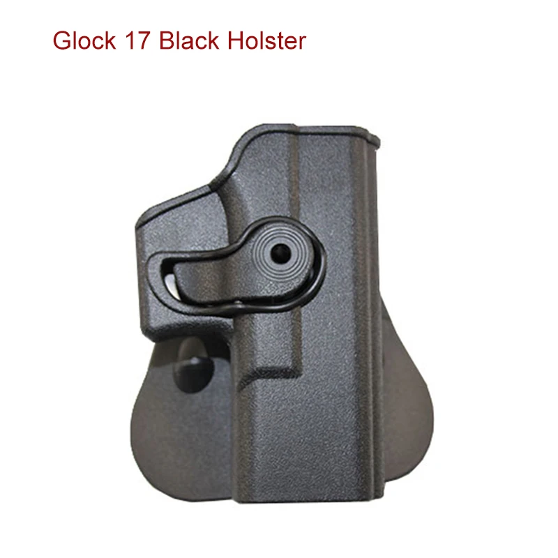 Glock holster black Тактический IMI пистолет кобура для Glock 17 19/Beretta M9/Кольт 1911 боевой кобура для страйкбола охотничий пистолет сумка-чехол для ружья с зажимом - Цвет: Glock holster black