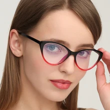 Женские Модные шикарные элегантные оправа для очков в стиле кошачьи глаза женские сексуальные декоративные очки простые зеркальные могут быть заполнены по рецепту