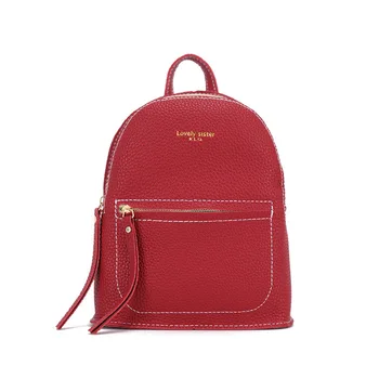 

Fashion Trend Casual Lychee Pattern Backpack Small Backpack Single Shoulder Bag 2020 College Suede Style