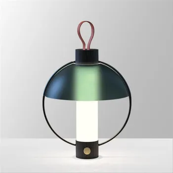

Post-mdoern Designer Portable Table Lamp for Bed Room Foyer Study Decor Creative Glass Metal Desk Reading Night Light 2575