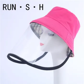 

Outdoor Full Face Protective Mask Anti-saliva Anti-fog Protective Cap Sun Protection Removable Fisherman's Hat Protective Cap