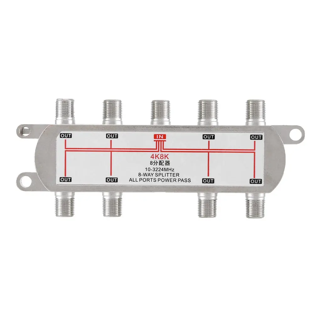 

Satellite Eight Power Splitter 4K8K8 Splitter High Performance Accessories Great Reliability Easy Installation