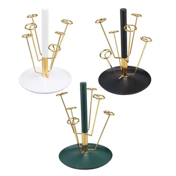 

Cup Drying Rack, Iron Non-Slip Bottom Mug Tree Holder Organizer Rack Stand for Drinking Glass and Sports Bottle Drainer