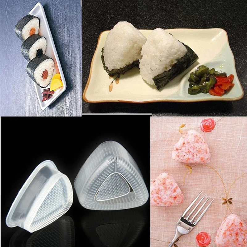 

2 Pcs/Set Triangular Sushi Mold DIY Onigiri Rice Ball Bento Press Sushi Maker Mould Tools