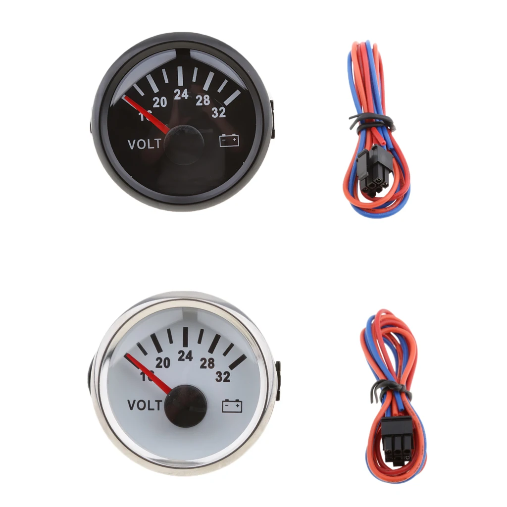 Вольтметр для морской лодки 16-32V 52mm 2-1/1" Запчасти для морской лодки