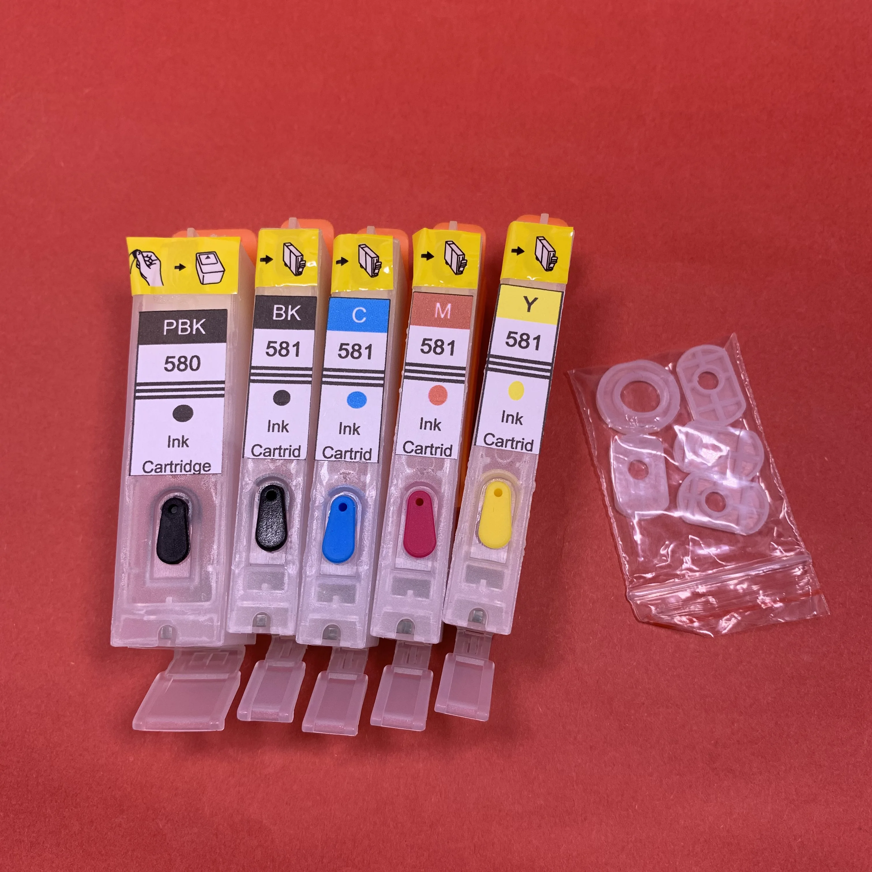 YOTAT Refillbale чернильный картридж PGI580 PGI-580 CLI-581 для Canon PIXMA TR7550 TR8550 TS6150 TS6151 TS8150 TS8151 TS8152