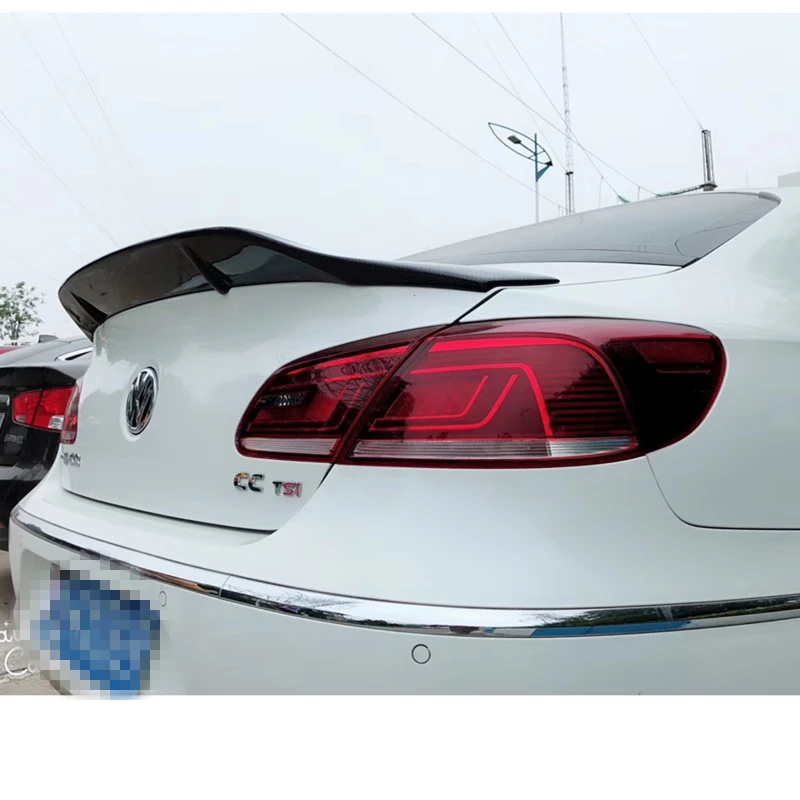 Подходит для Volkswagen Passat CC спойлер 2009 2018 года реальные глянцевые спортивные