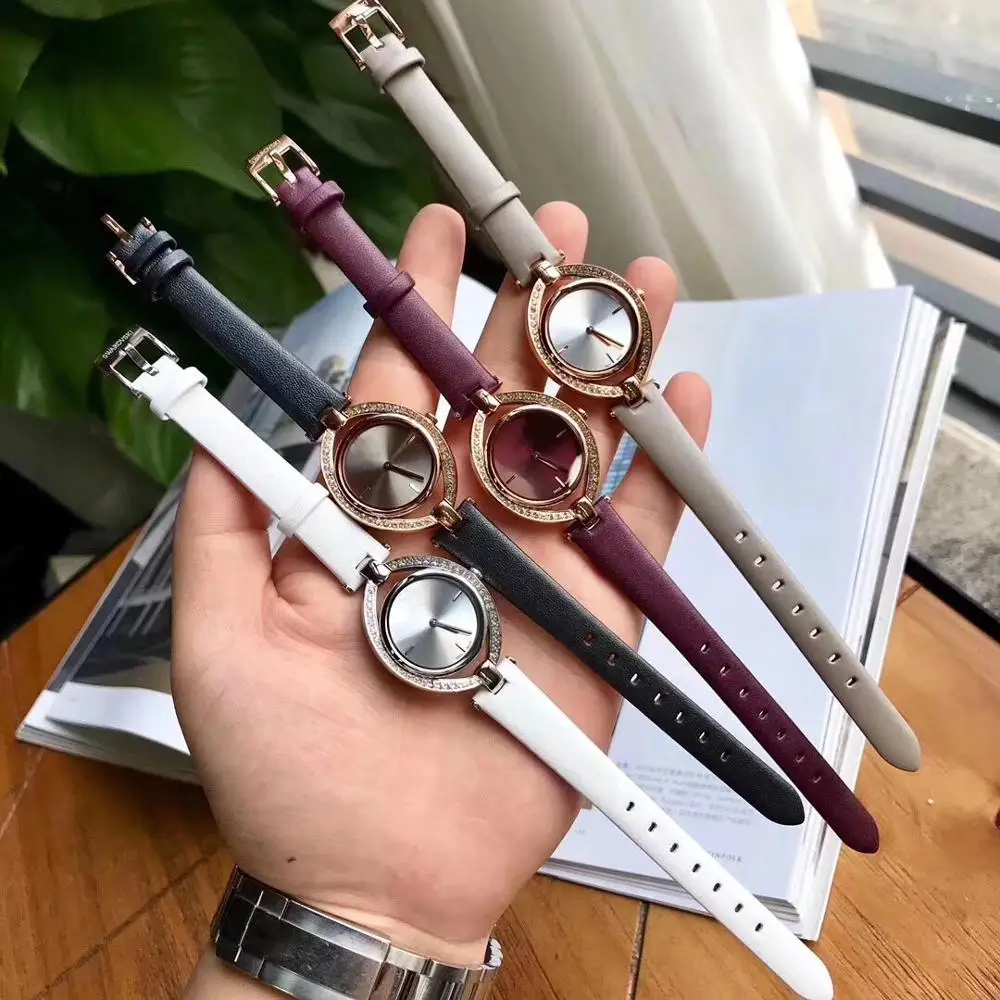 

Original Fashion Trend Ladies Watch Rotatable Dial Watch Belt Quartz Watch Woman Personality Creative Watch Gift Free Shipping