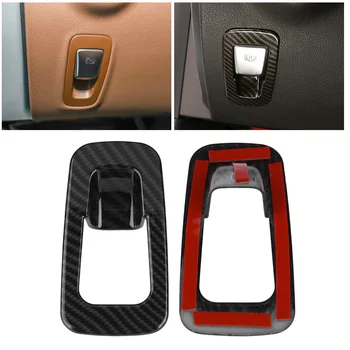

Carbon Fiber ABS Plastic Handbrake Cover Trim for Fit for Mercedes Benz E Class W213 2016-2018 GLC Class X253 2016-2018 C Class