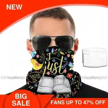 

Flower Mouth Face Mask I Just Want To Read Facial Mask with Filters Fashion Nice Adult Mask