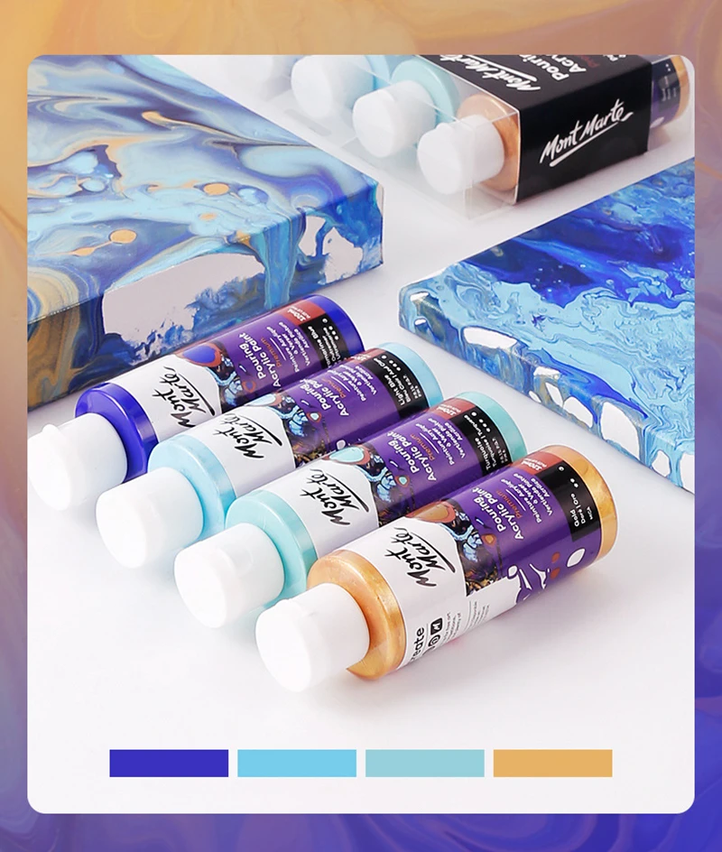 120/240ml Liquid Acrylic Paint Fluid Painting Material 1piece Set For  Painting Pouring Medium Big Oil Paints Drawing Art - AliExpress