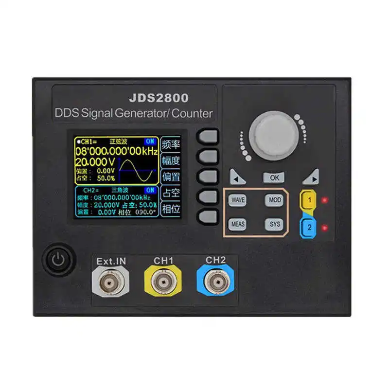 

Jds2800 15Mhz Dual-Channel Dds Function Signal Generator Ac100-240V Arbitrary Waveform Signal Generator with Software Signal Sou
