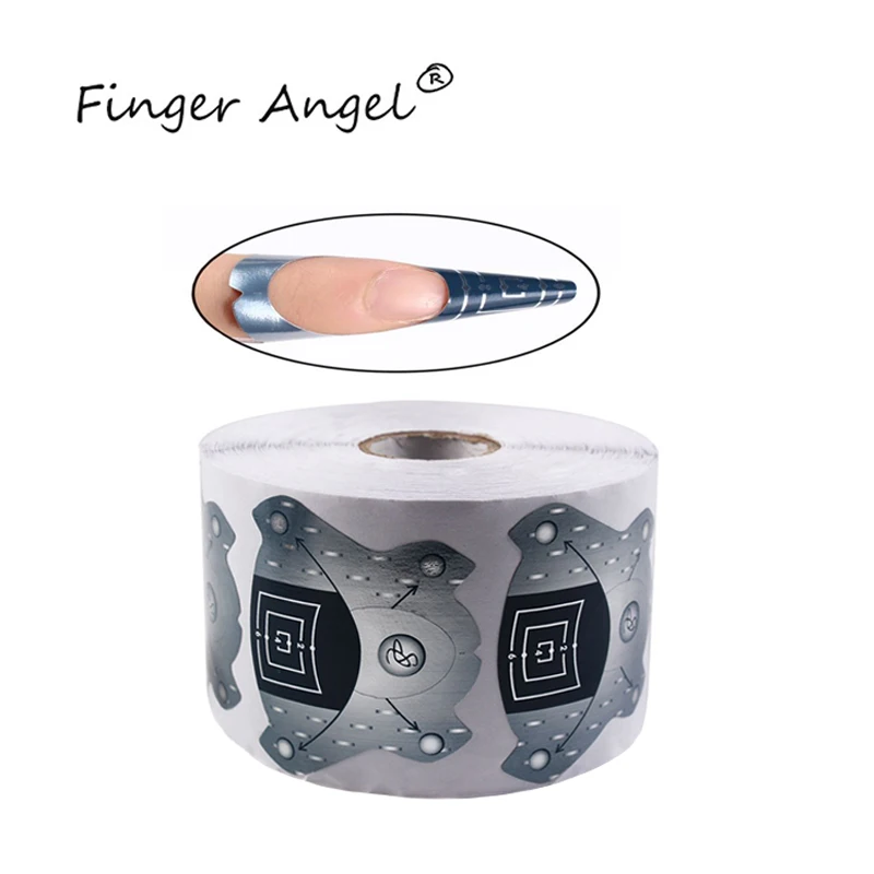 Finger Angel 100/500 шт УФ-гель для наращивания ногтей, форма акриловой подковы, форма для маникюра, советы для наращивания, наклейки, формы# ZW006