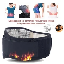 Turmalina cintura soporte, Cinturón de sujeción de la banda la calefacción en la parte baja de la espalda apoya terapia magnética Lumbar cintura venda la cintura cinturón