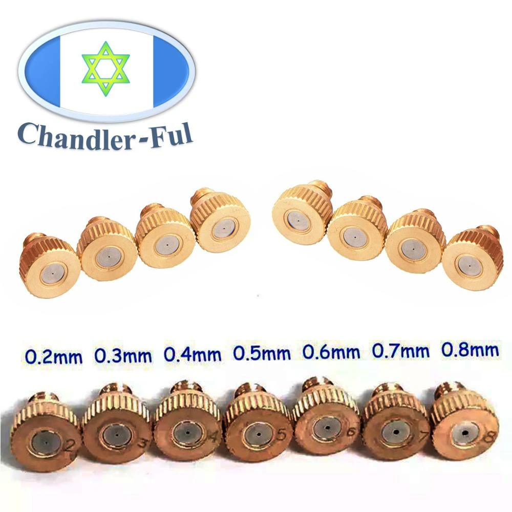 Brass Misting Nozzle 0 1 0 8mm Orifice Threaded 10 24 Unc Water Mister Parts Fog Nozzle For Patio Misting System Outdoor Cooling Sprayers Aliexpress