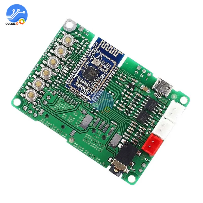 BK3266 Bluetooth V5.0 стерео аудио передатчик приемник модуль Плата усилителя AUX DC 3 6 5 в для