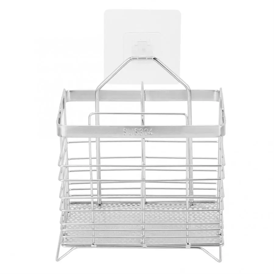

2 Grids Chopsticks Drain Basket Utensils Stainless Steel Chopsticks Cage Storage Rack Fork Holder Dish Rack Kitchen Tools