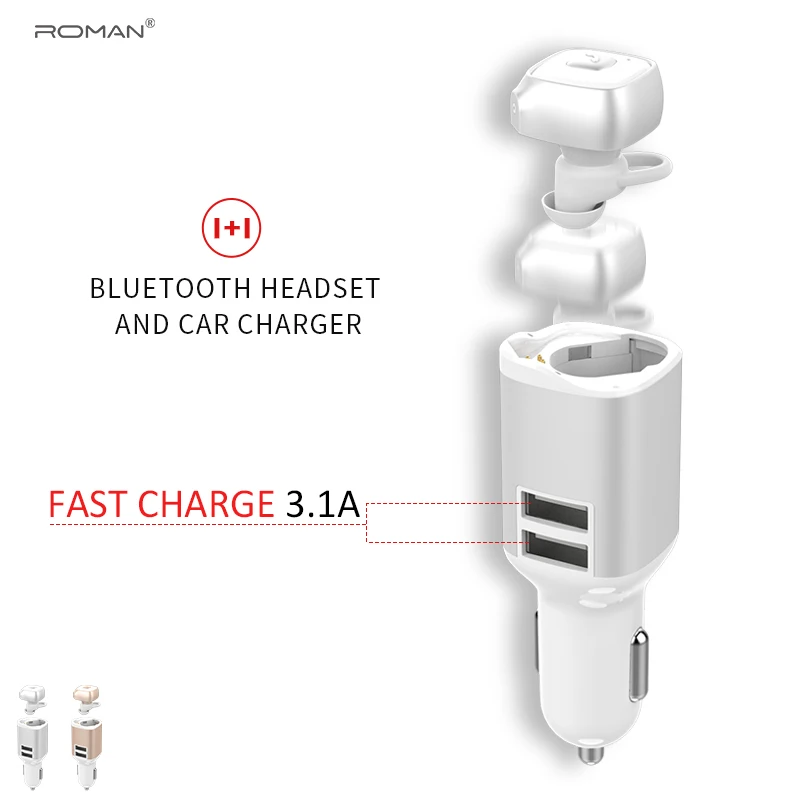 Римские R6200 Бизнес Bluetooth гарнитура Беспроводной наушники автомобиля Bluetooth V4.1 телефон громкой связи микрофона музыка для iPhone Xiaomi samsung