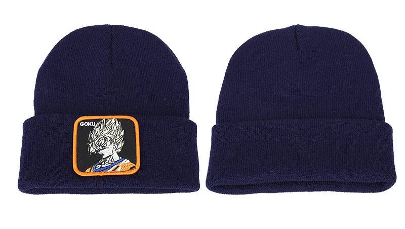 Dragon Ball GOKU Vegeta Beanie, высококачественные хлопковые повседневные шапочки для мужчин и женщин, теплая вязаная зимняя шапка, модная однотонная шапка унисекс