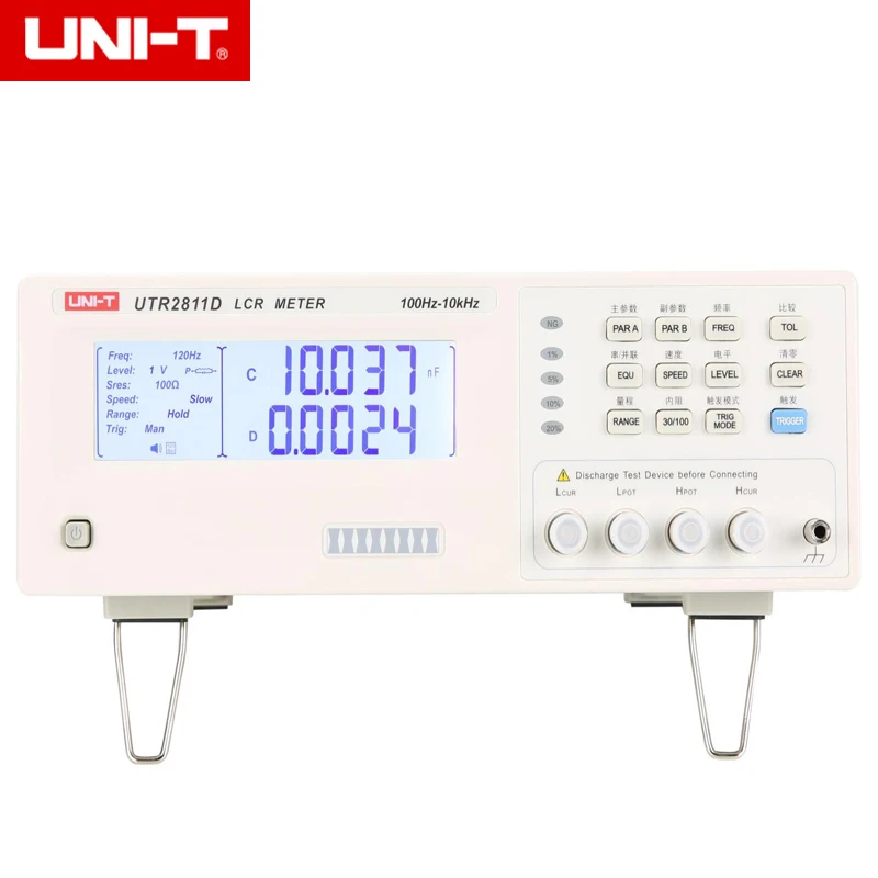 UNI-T UTR2811D Настольный LCR Цифровой мост 10 кГц/индуктор сопротивление емкость измерительный прибор