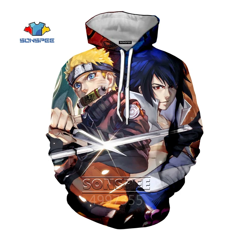 7 SONSPEE/толстовка для мальчиков и девочек-подростков с 3D принтом Наруто Hokage Harajuku; толстовка с капюшоном для отдыха с рисунком ниндзя; пуловер с героями мультфильмов; детская одежда; C154 - Цвет: 7