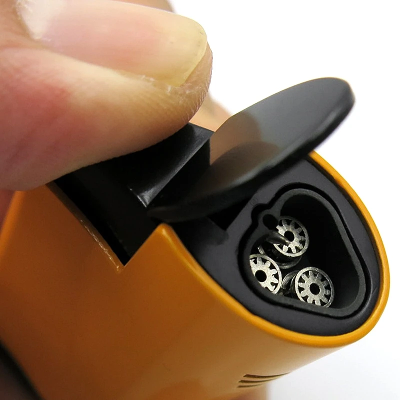 COHIBA Metal 3 Torch Flame Jet Cigar Cigarette Lighter Butane Gas Windproof Adjustable Fire Tobacco Lighter W/Punch Smoking Tool