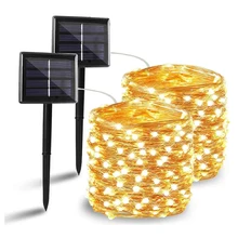 Solar led Fairy light String 12m 100LED / 5M 50LED Waterproof For Garden decoration Outdoor DIY Christmas Easy to install