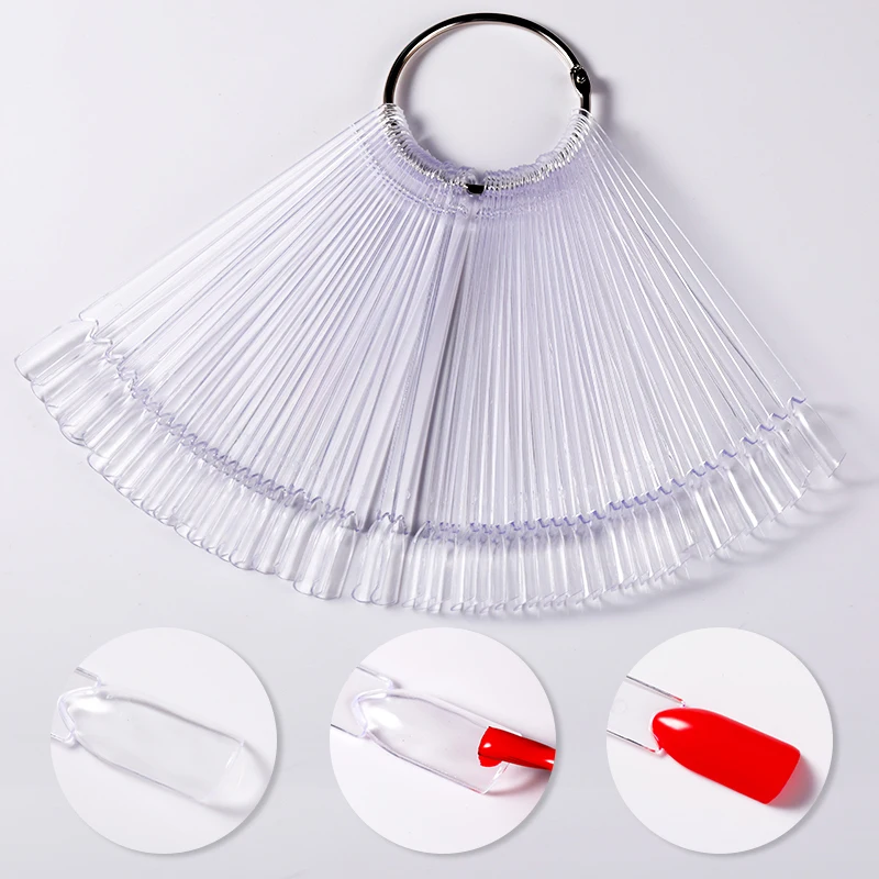 False Nail Tips For Artificial Sculpted Fake Finger Full Card Gel Polish Art Display Practice