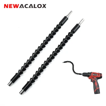 

12" 1/4" Hex Shank Flexible Extention Screwdriver Drill Bit Holder with Magnetic Quick Connect Drill Holder Shaft Tip 2pcs/lot