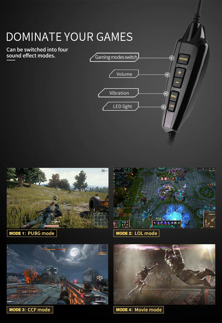Somic G936 Usb 7,1 Роскошные игровые гарнитуры с микрофоном для компьютера Pc Gamer Enc с шумоподавлением мультимодовый переключатель