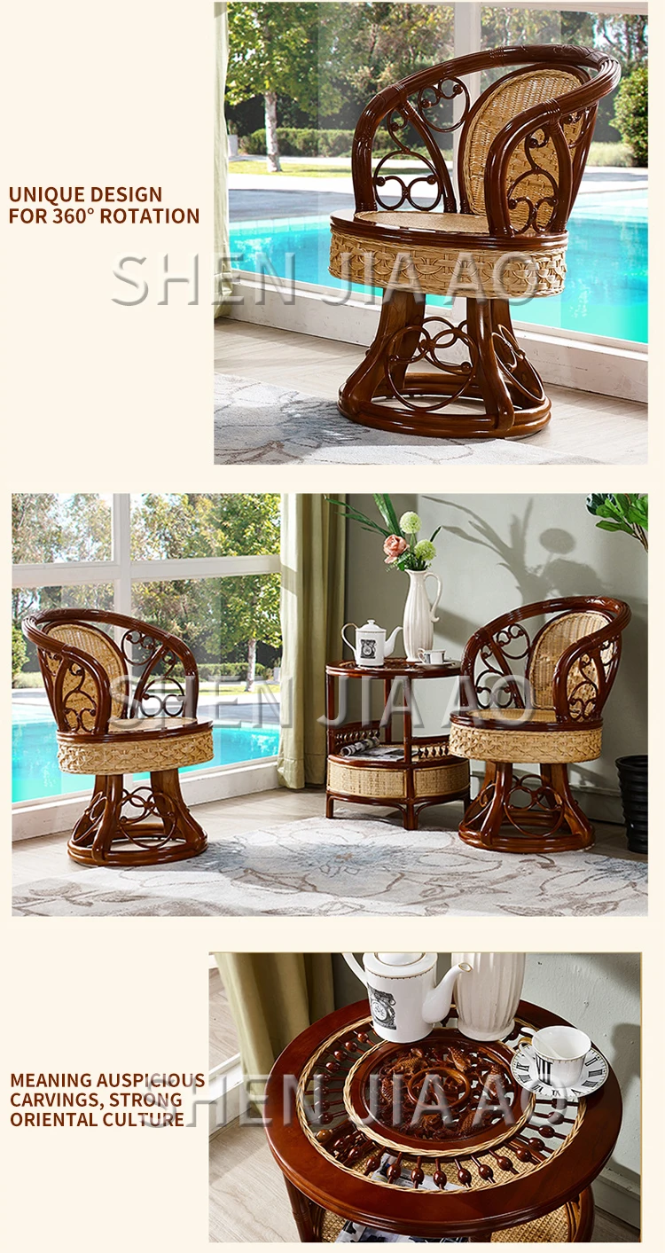 1 шт. садовый Досуг натуральный ротанговый стул ротанговая мебель кресло однопозиционное ручной работы ротанговая мебель кресло