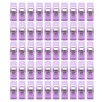 

Sewing Machine Tools 50 Pcs Clear Sewing Craft Quilt Binding Plastic Clips Clamps Pack Sewing Accessories Portable#30