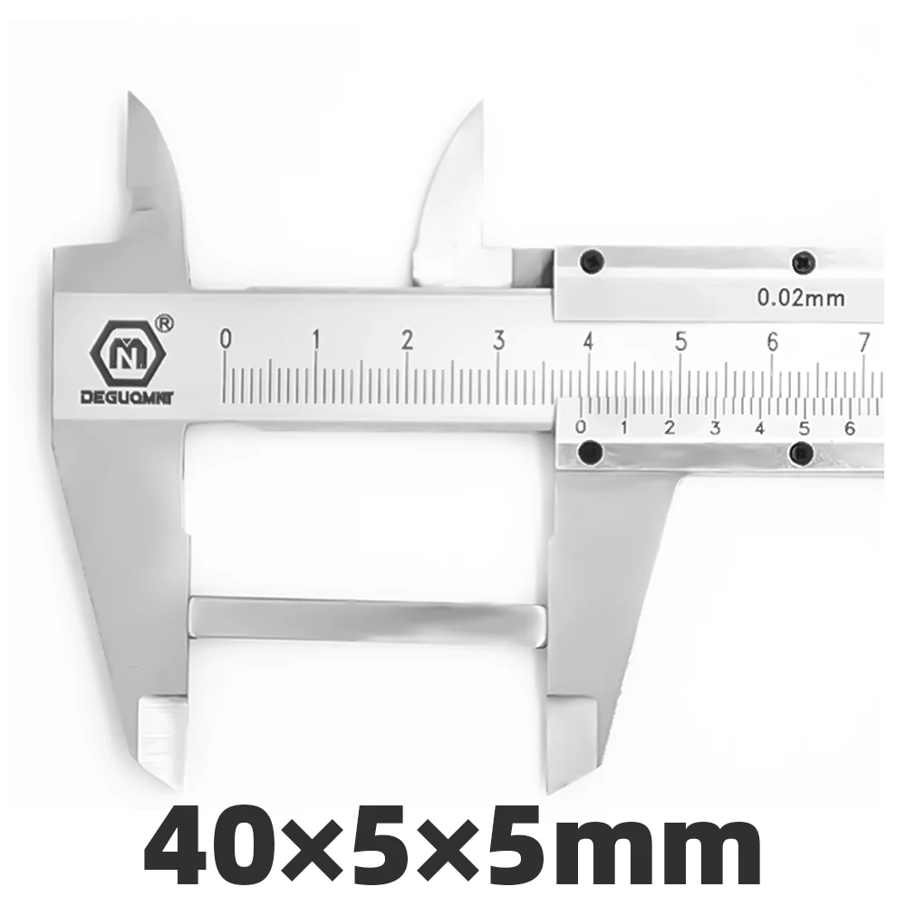 AI DIY 5 шт. 40x5x5 мм неодимовый магнит супер сильный Мощный блок квадратные редкоземельные магниты 40*5*5 мм