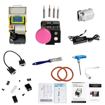

2019 Latest SEC-E9 CNC Automated Key Cutting Machine with Android Tablet Get Free for Ford Tibbe Jaws FO21 Clamp