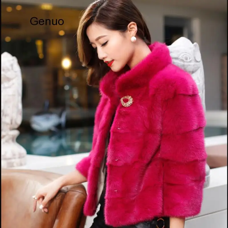 

Women Faux Fur Coat Jacket Party Clothing Top Quality Warm Winter Cardigan Outwear