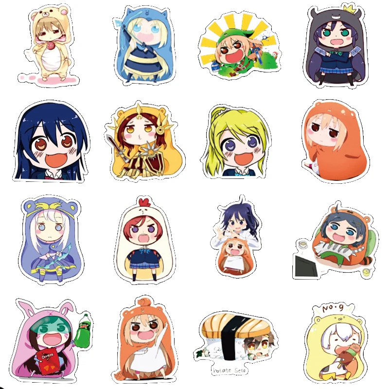 50 шт. аниме Himouto Умару Чан милые Мультяшные наклейки игрушки чемодан для
