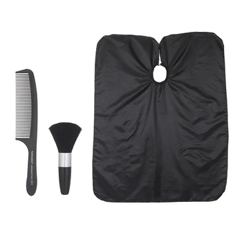

Barber Cape Barber Set Haircutting Apron Hairdressing Cloak Salon Apron Nylon Salon Hair Cloth with Duster Brush Comb