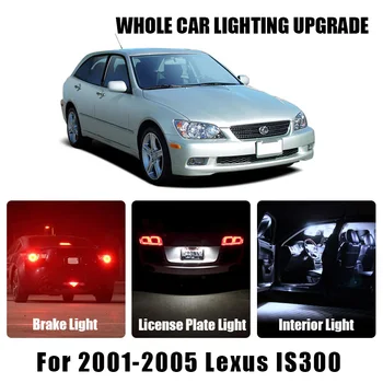 

License Plate Reverse Light White Red Amber Car LED Parking Bulbs For 2001-2005 Lexus IS300 Turn Signal Lamp Interior LED Light