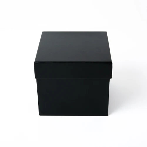 large black box Квадратная мини-подарочная портативная коробка для упаковки цветов, коробка для букетов, свадебные украшения, упаковочные коробки для цветов - Цвет: large black box