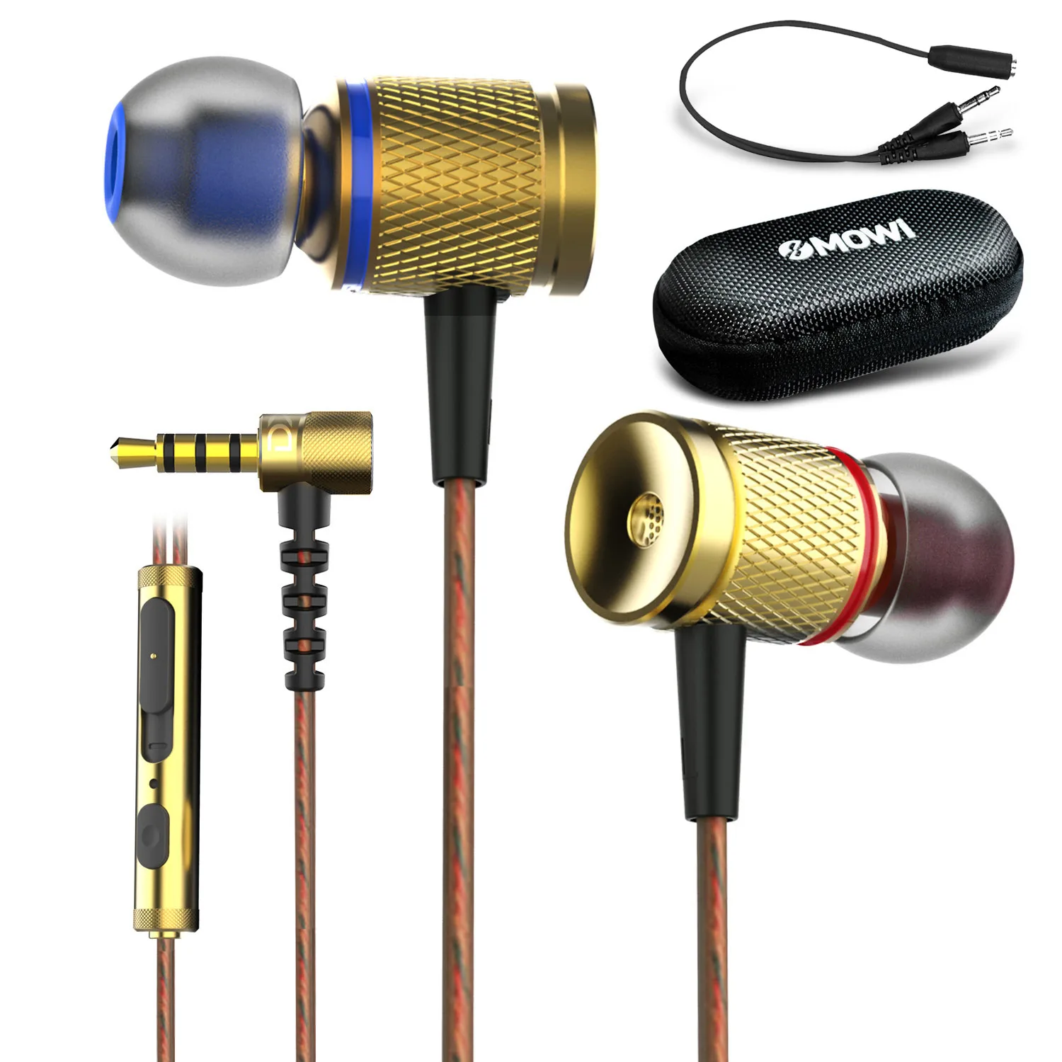 Plextone DX2 Wired Stereo in-Ear Earphones In-line Control Hands-free With Mic Sports Gaming Earbud For xiaomi huawei Phone