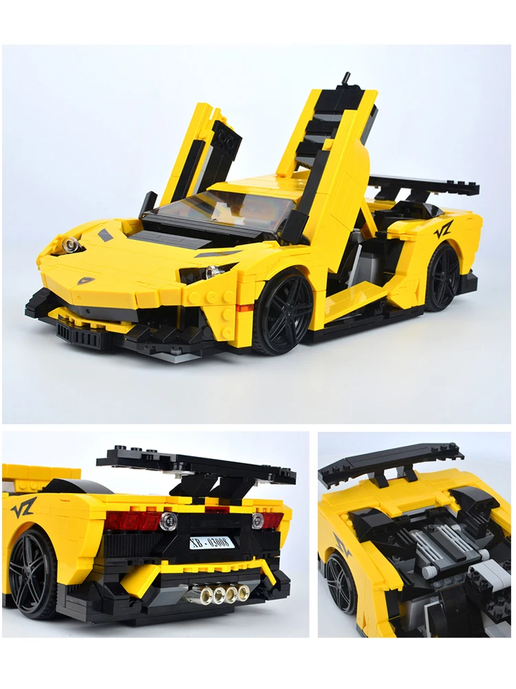 

XINGBAO Creative MOC Techniks Car Series Sports Car Convertible Building Blocks Bricks Construction Car Toy Model Christmas Gift
