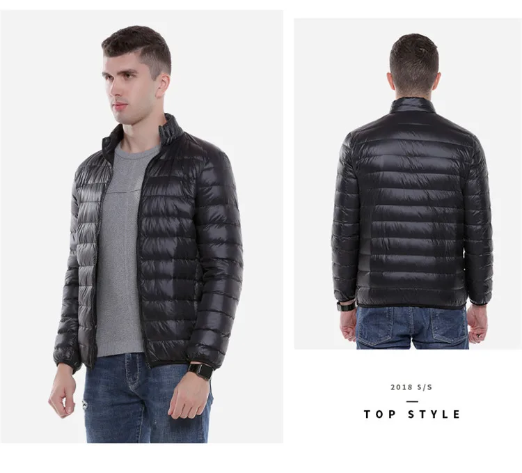 Autumn And Winter New Style Thin Men down Jacket Cotton-padded Clothes Slim Fit Warm Youth Cotton-padded Jacket Short Men'S