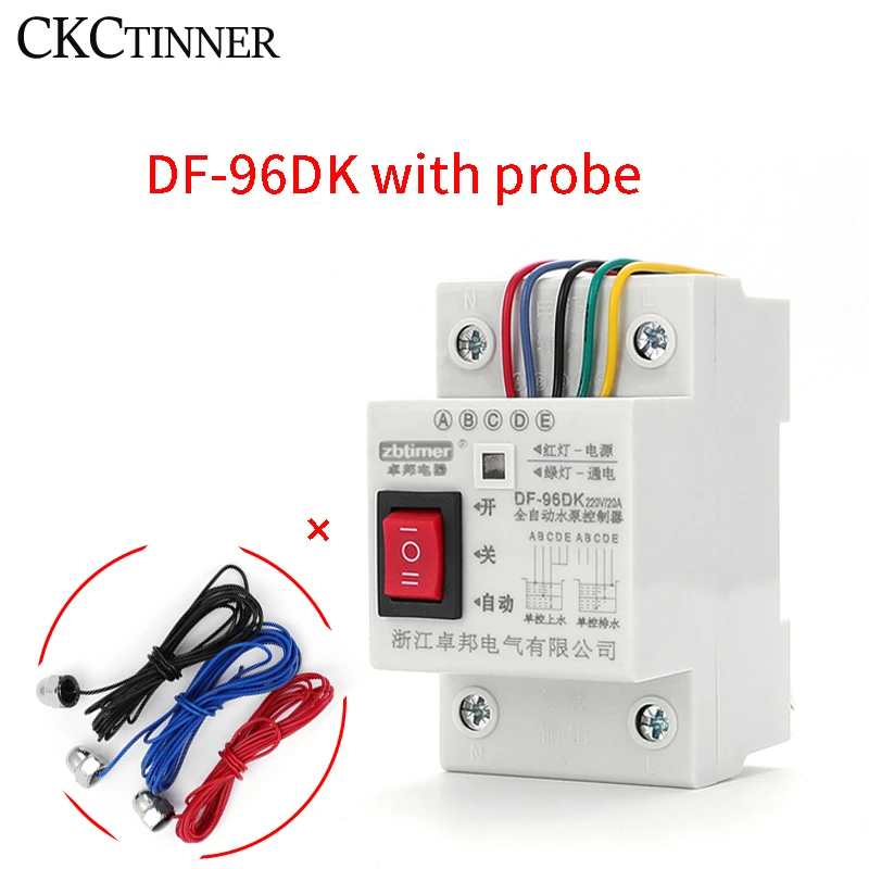 Controlador automático de nivel de agua para bomba de agua, sonda de Sensor 220V, de bomba de agua, interruptor Detector nivel de líquido, 96D/DF 96DK|Conmutadores| - AliExpress