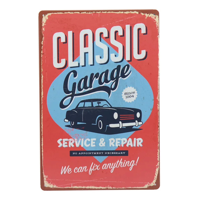 Автозапчасти мой "Garage Rules" Ретро-наклейки Винтаж жестяная вывеска живопись Бар металлическая пластина плакат паб вверх Настенный декор H23
