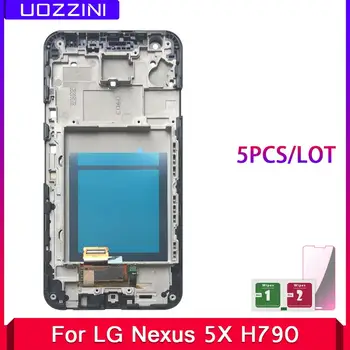 

5 Pcs LCD Display For LG Nexus 5X H790 100% Tested Working LCD Touch Screen Digitizer Frame Replacement Panel Full