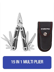 Многофункциональный инструмент WORKPRO 8 в 1, регулируемый гаечный ключ и многофункциональный инструмент для кемпинга