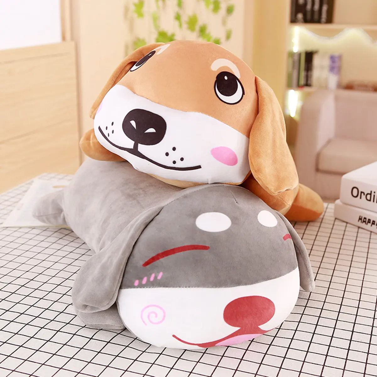 Мягкие игрушки, животные, собака, милые плюшевые игрушки, кукла, Kawaii Dog, мягкая набивка, мультяшная Подушка, игрушка, подарок для детей, Детский домашний декор для детей
