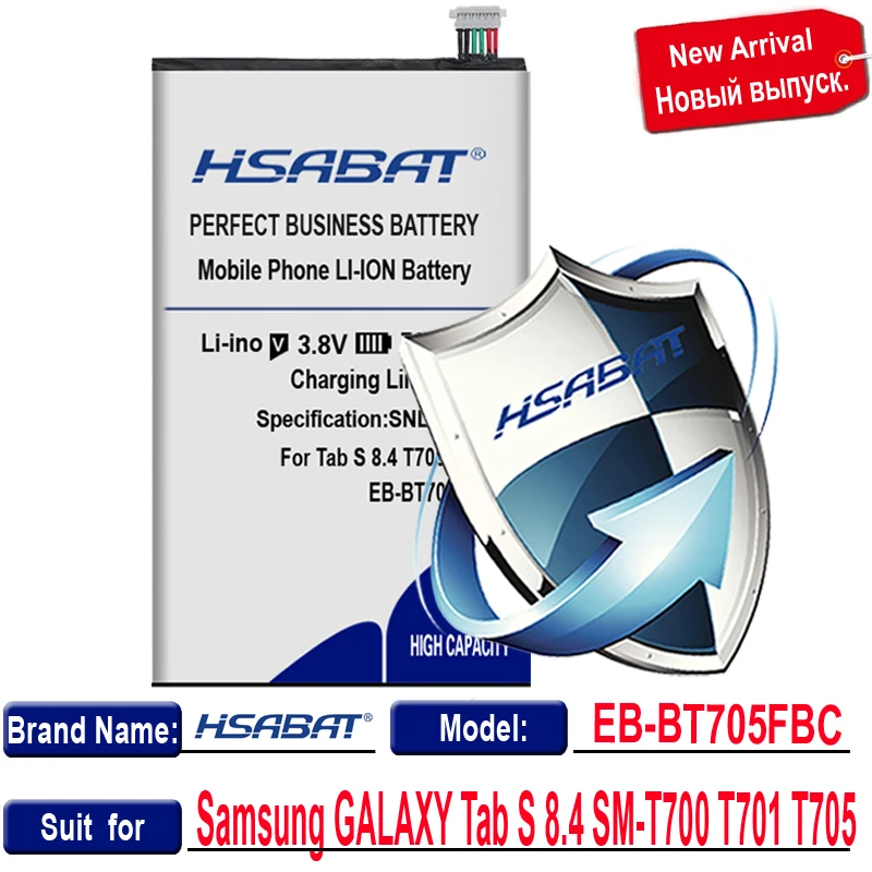 Лидирующий бренд Новинка 7600 мАч EB-BT705FBC EB-BT705FBE батарея для samsung GALAXY Tab S 8,4 SM-T700 T701 T705