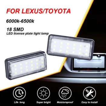 

CARLitek rear number plate light For Toyota for Land Cruiser 120 for Prado 200 for Lexus GX470 No Error Car LED White auto lamp