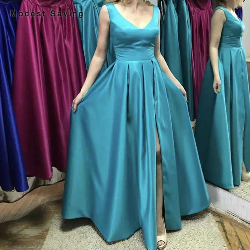 peacock blue bridesmaid dress